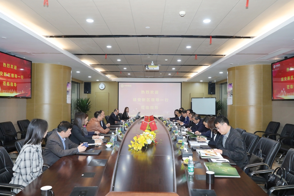 陕西省延安新区党工委副书记、管委会主任薛鹏春一行莅临德信网页版调研指导 